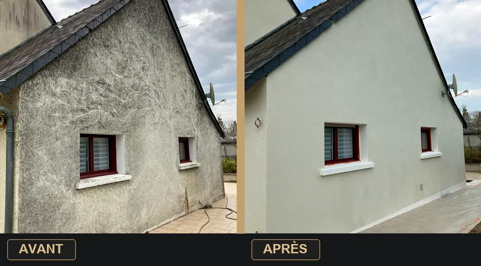 Façade avant et après rénovation